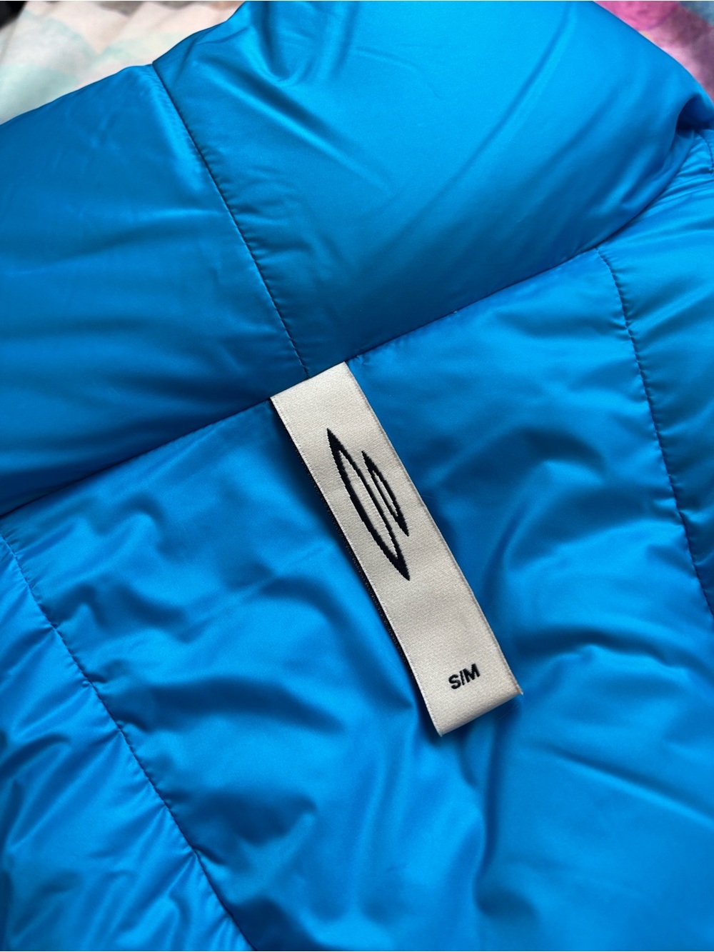 Izzy Du Ion Reversible Puffer Jacket Winter Coat Blue Grey NWOT - Picture 14 of 16